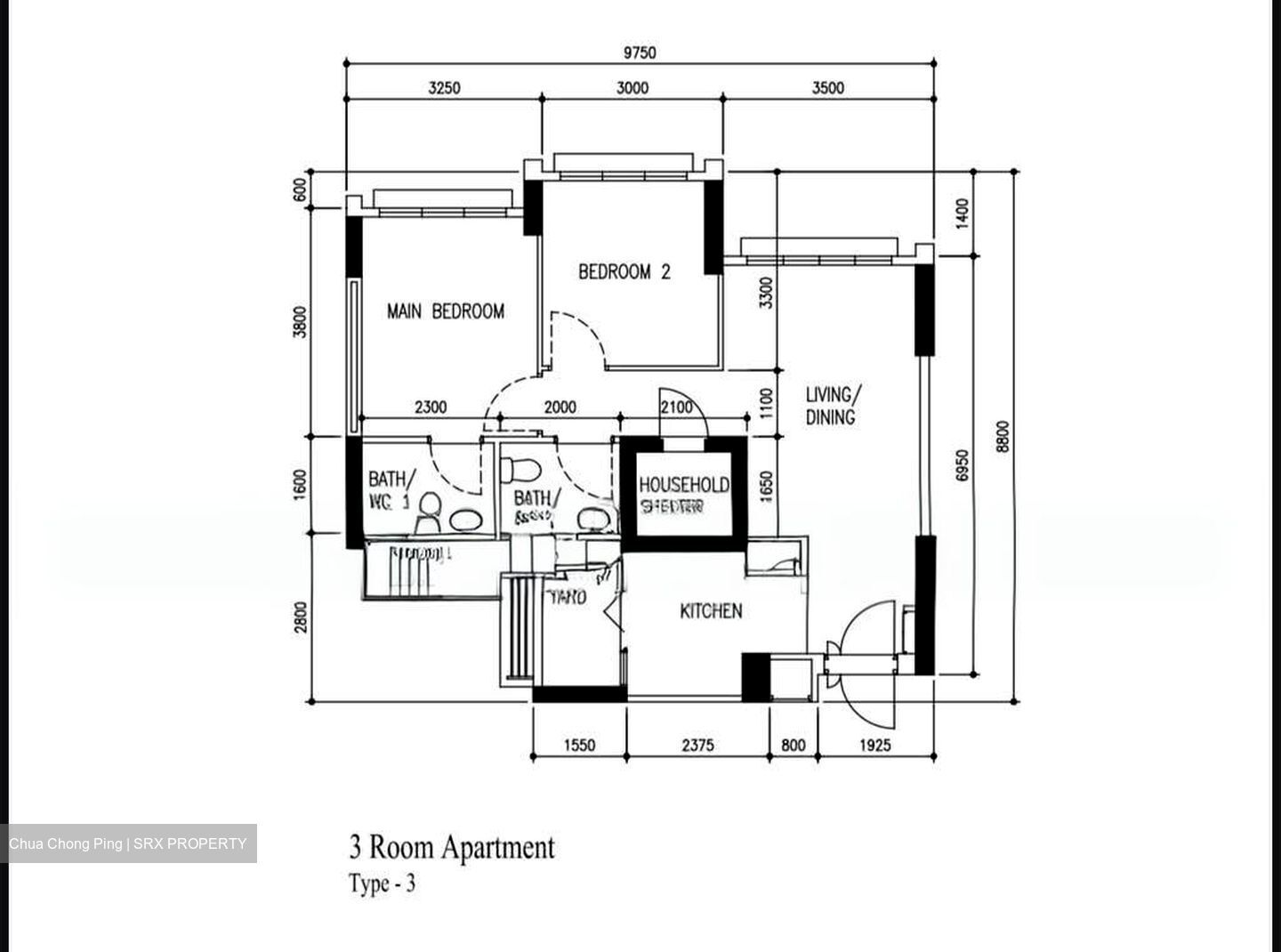 Blk 512A Oleander Breeze @ Yishun (Yishun), HDB 3 Rooms #530884601